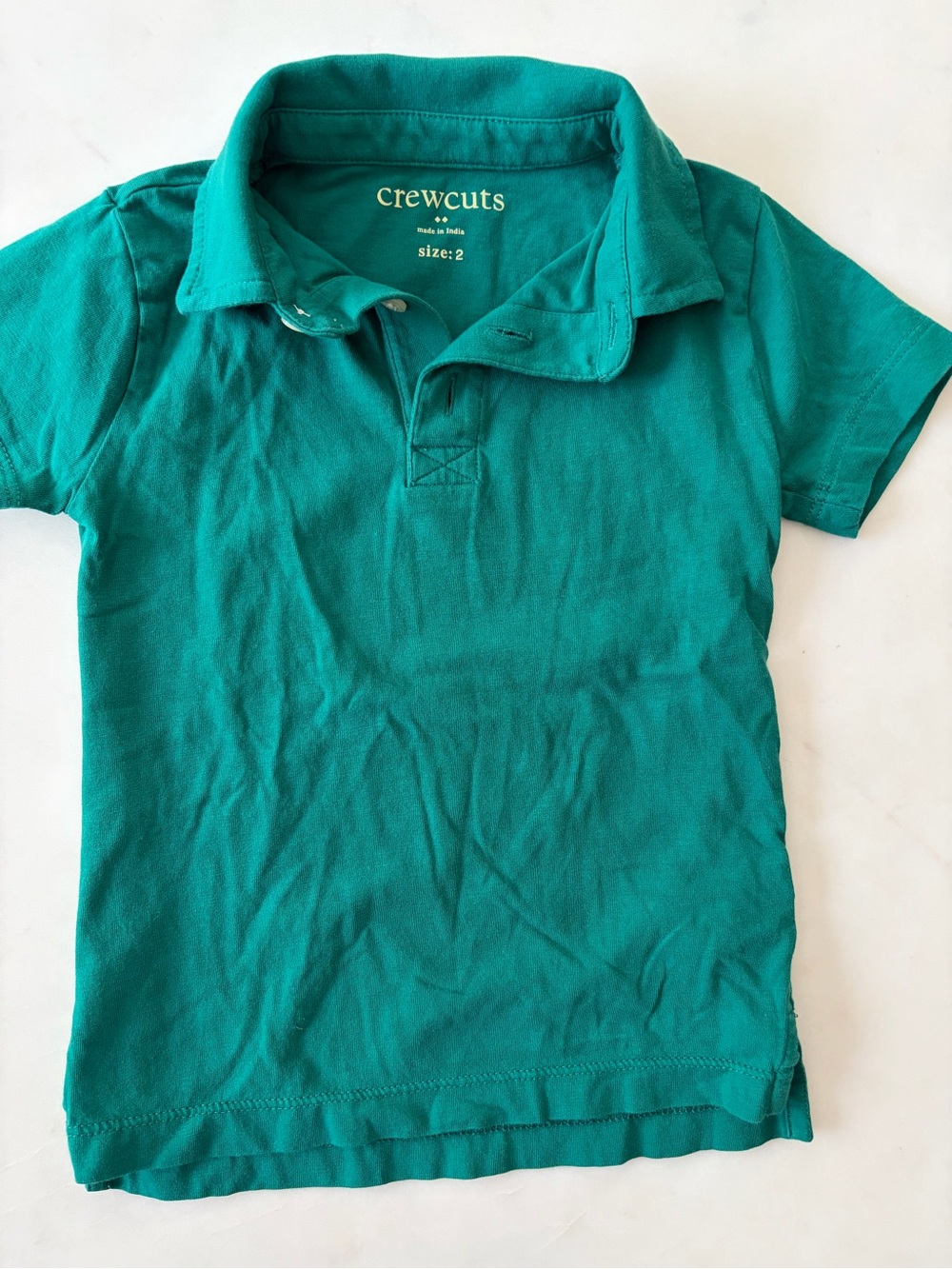 Crewcuts Teal Green Polo Shirt - Short Sleeve Kids Top